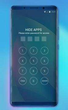 Theme for Oppo A7 abstract blue launcher screenshot 3