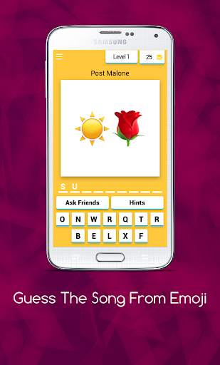 Guess The Song From Emoji - Emoji Song Quiz screenshot 1