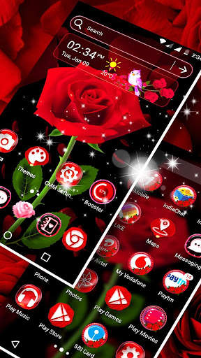Rose Launcher Theme screenshot 2