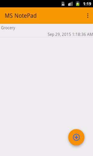 MS Notepad screenshot 1