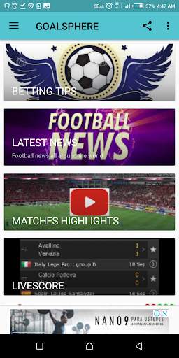 Goalsphere - Latest football news and updates screenshot 1