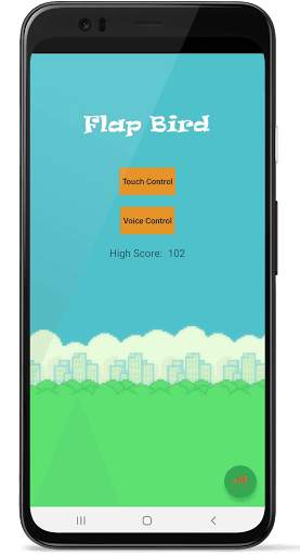 Flap Bird with Touch and Voice screenshot 1