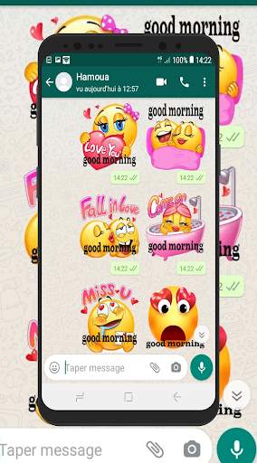 Good Morning & Night Stickers for WhatsApp screenshot 3