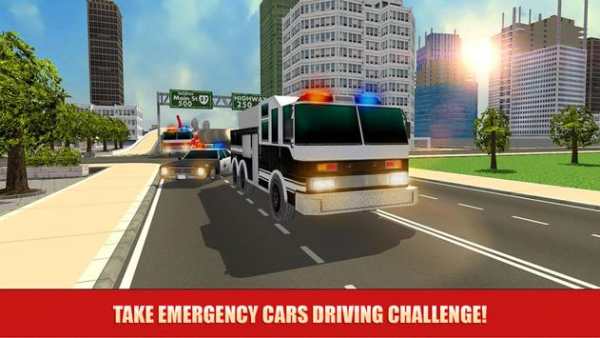 Emergency Car Racing Fever 3D screenshot 1