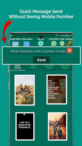 WhatSaga - Status Saver for Whatsapp & WhatsDirect screenshot 4