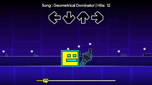 Geometry FNF Mod Test скриншот 1