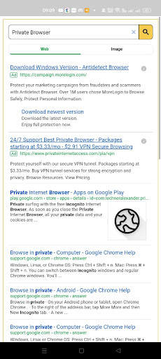 Browsite - Private browser 5 تصوير الشاشة