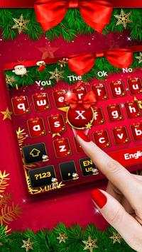 Christmas Bow Keyboard Theme screenshot 1