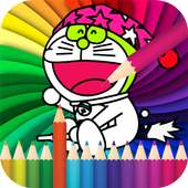 Coloring Book Blue Cat