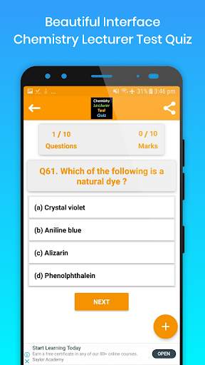 Chemistry Lecturer Test Quiz screenshot 3