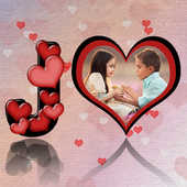 Love Heart Text Photo Frames icon
