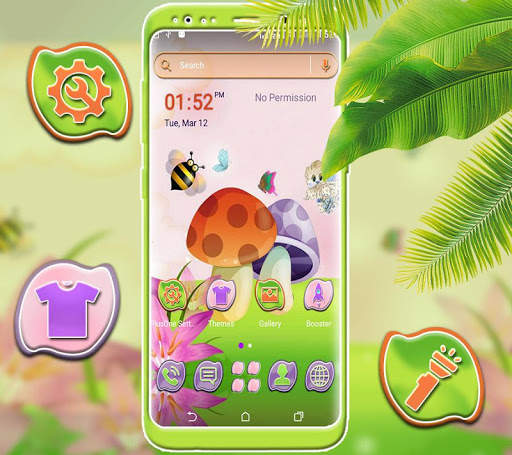 Mushroom Paint Launcher Theme screenshot 1