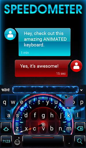 Speedometer Animated Keyboard   Live Wallpaper скриншот 3