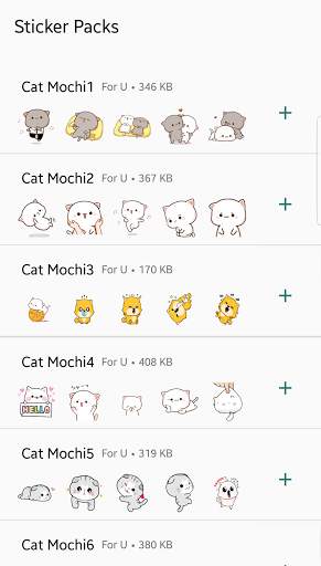 Mochi Peach Cat Stickers for WhatsApp 😻 screenshot 2