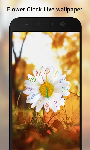 Flower Clock live wallpaper screenshot 2