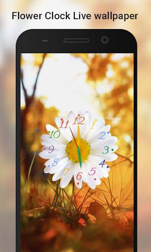 Flower Clock live wallpaper screenshot 2