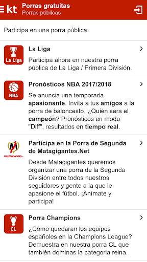 Kicktipp - La porra aplicación screenshot 2