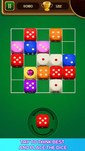Permainan puzzle dadu menggabungkan sihir screenshot 1