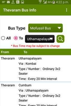 Thevaram Bus Info screenshot 8