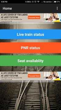 Live Train status & PNR status screenshot 1