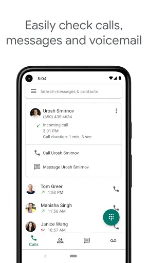 Google Voice 1 تصوير الشاشة