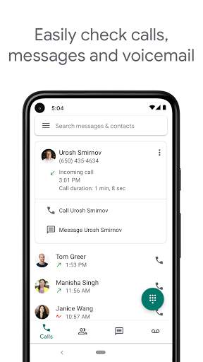 Google Voice 1 تصوير الشاشة
