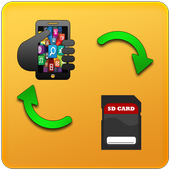 File to sd card fast transfer 2018 أيقونة