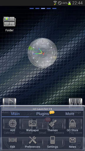 GLASS GO Launcher EX Theme скриншот 4