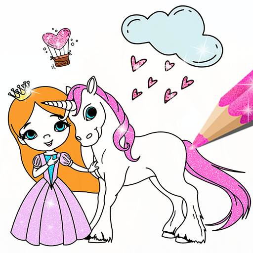 Surprise Queen : Glitter Princess Coloring Pages icon