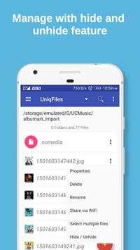 Remote File Transfer Download Status - UniqFiles 2 تصوير الشاشة