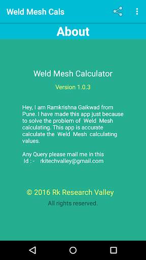 Weld Mesh Calculator 7 تصوير الشاشة