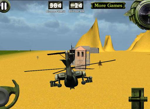 Combat helicopter 3D flight screenshot 4