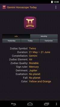 Gemini Horoscope Today 2015 screenshot 4