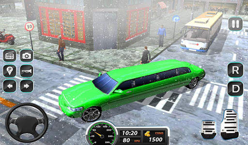 Uphill Limo Driver Snow Mountain Climb screenshot 7
