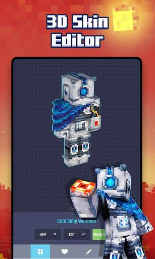 Skin Editor 3D for Minecraft PE screenshot 6
