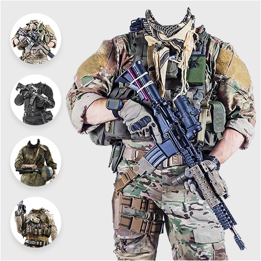 Commando Photo Suit Face Changer &amp; Editor icon