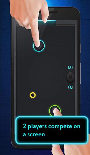 Hockey game - Neon Air Hockey screenshot 1