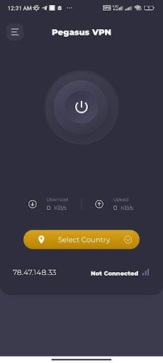 Pegasus VPN screenshot 2