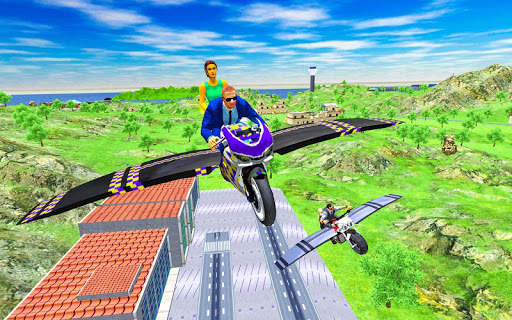 Flying Motorbike 3D Simulator screenshot 4