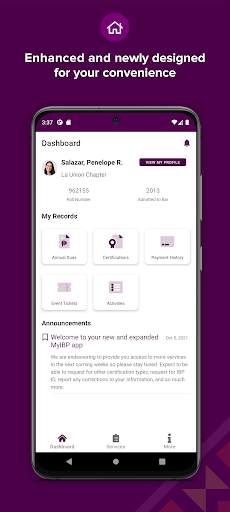 myIBP screenshot 1