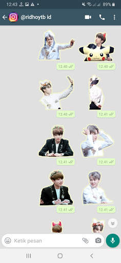 Stiker WA JiKook BTS WAStickerApps screenshot 3