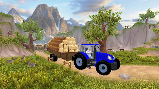 Off-Road Tractor Trolley Game screenshot 1