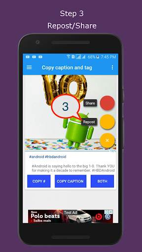 copy hashtags for instagram (Beta) screenshot 3