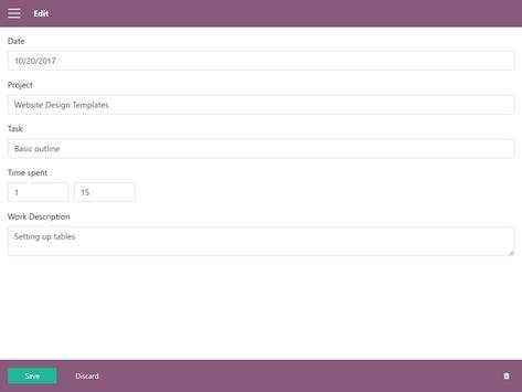 Odoo Timesheets скриншот 6