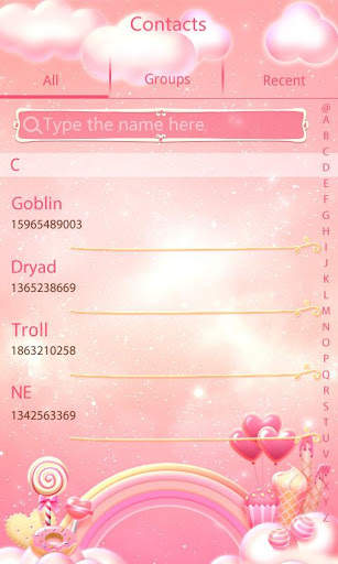 GO SMS Pro Bear Lovers Theme screenshot 5