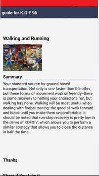Guide for King of Fighters 97 screenshot 2