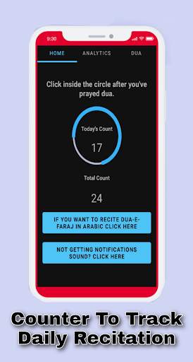 Dua-e-Faraj Reminder App screenshot 1
