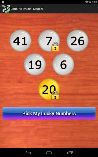 Lottery Number Picker Lite screenshot 9