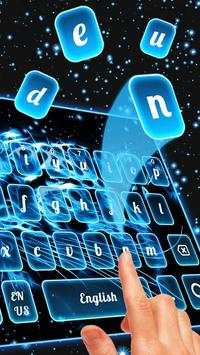 Neon ice Tiger Keyboard Theme स्क्रीनशॉट 2