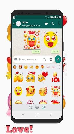 New Emoji and Emoticons Stickers - WAStickerapps screenshot 1